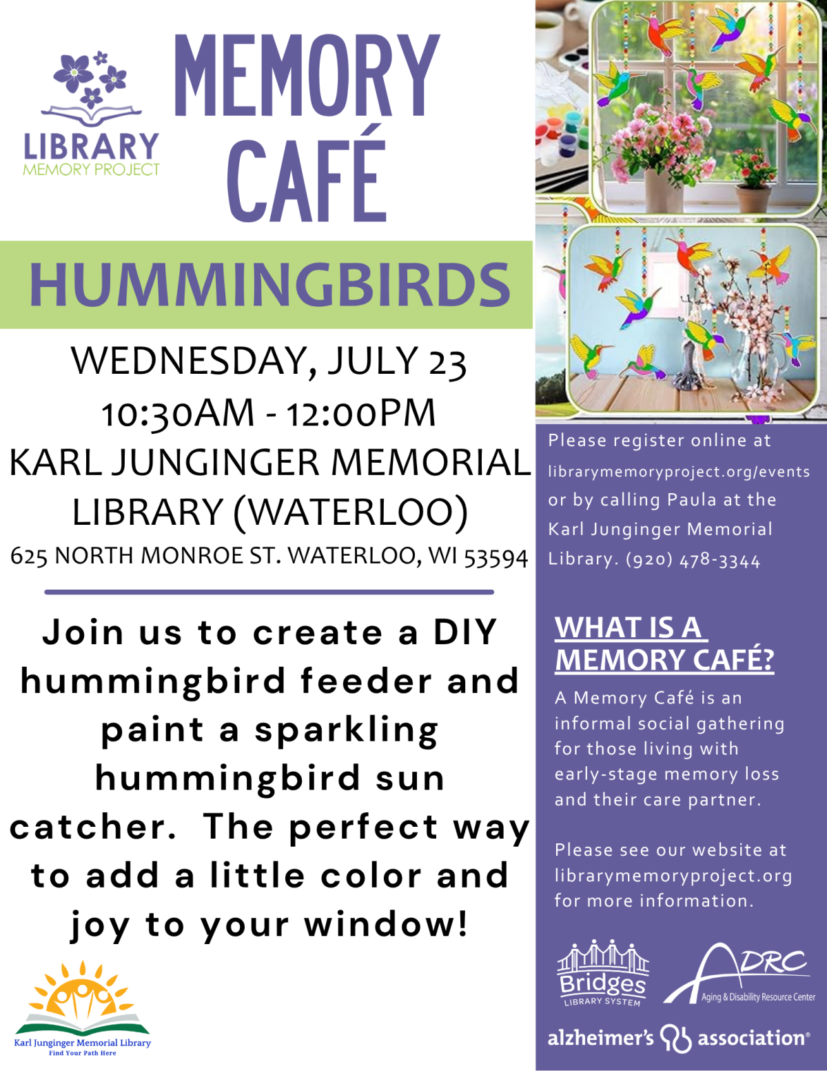 Memory Cafe Flyer